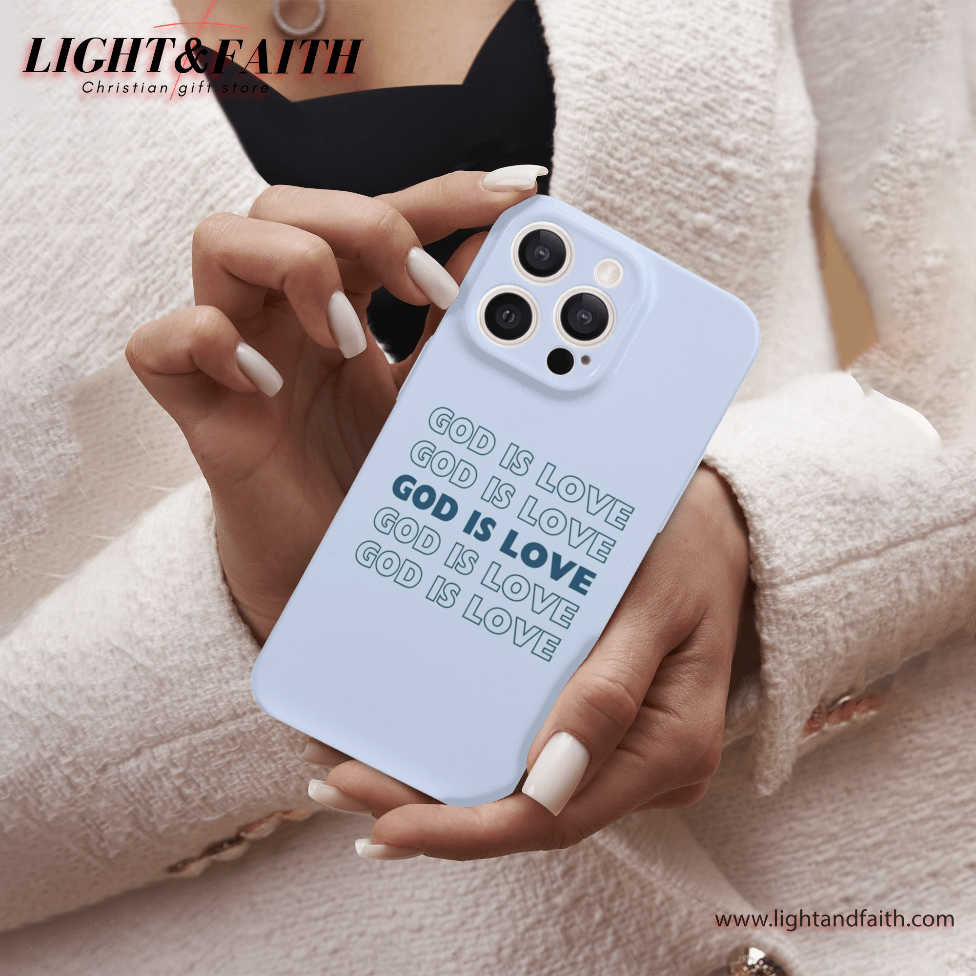 God Is Love Phone Case, Christian Phone Case, Bible Verse Phone Case, Religious Gift, PCLAF35